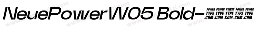NeuePowerW05 Bold字体转换